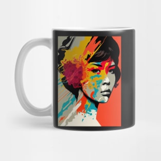 Modern woman in pop-art style Mug